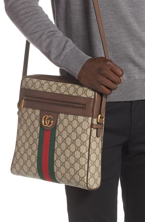 gucci vintage messenger bag medium|Gucci Messenger bags for men.